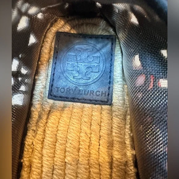 Tory Burch Rhea Lace Blue Espadrilles flats/shoes in great condition. Size 6 - Picture 8 of 8